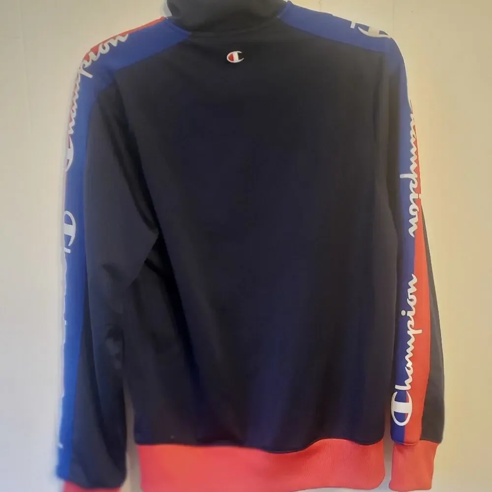 Vintage Champion red/white/blue track jacket. Size men's Small
